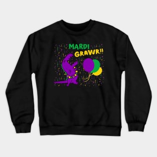 Mardi Grawr - Kids Mardi Gras design Crewneck Sweatshirt